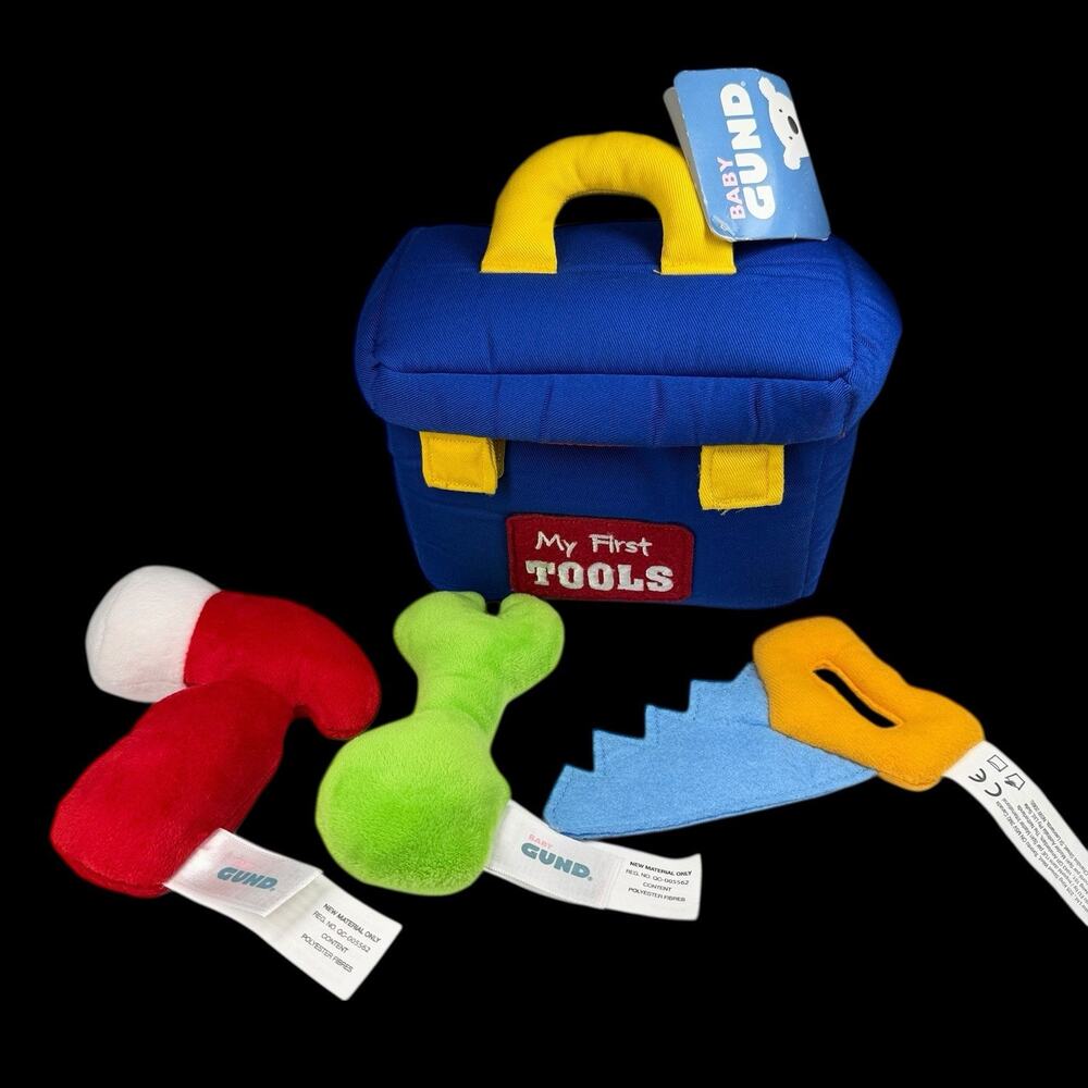 Gund My First Tools Plush Pretend Play Set Baby Sensory Toy READ